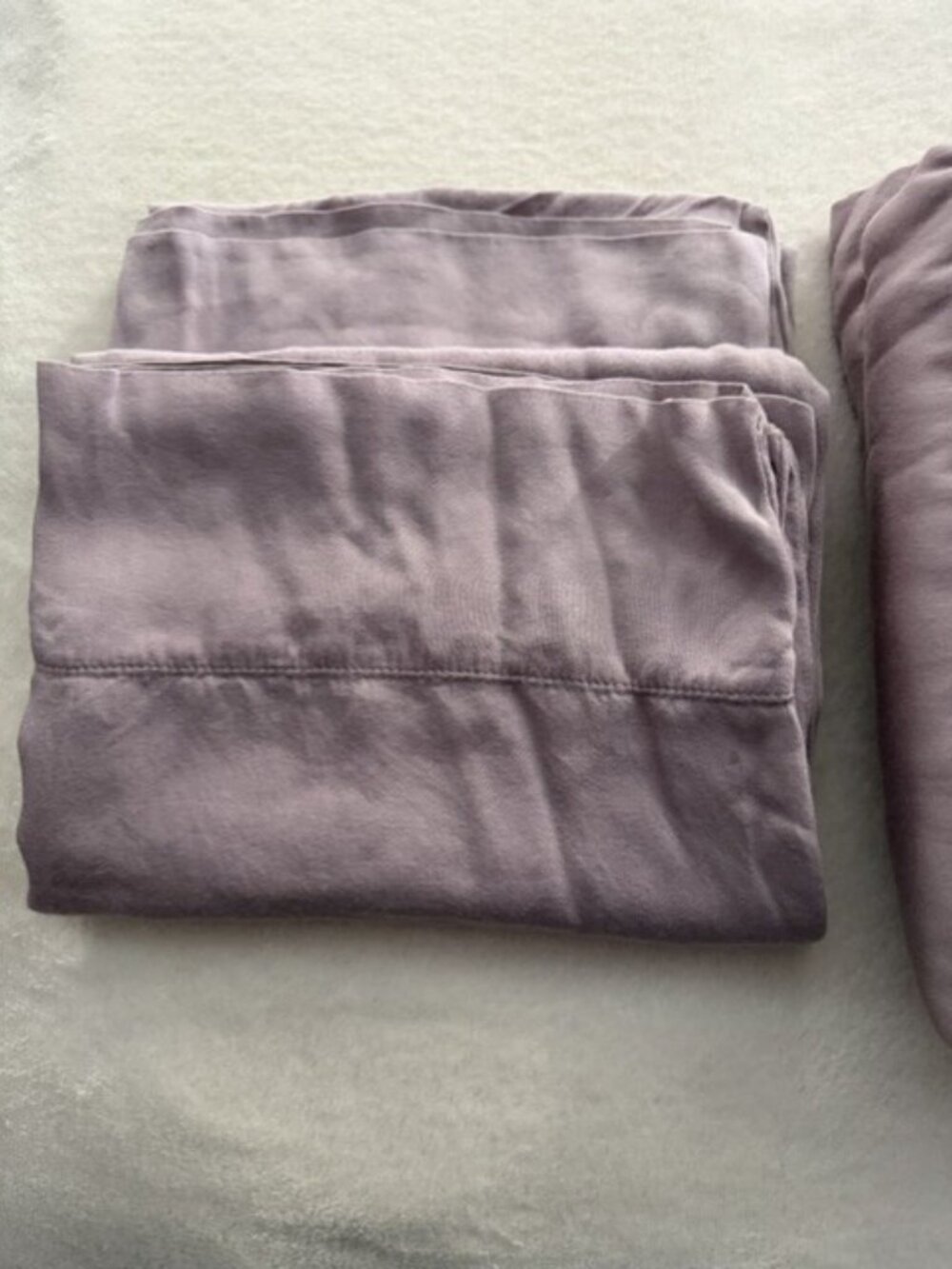 Allswell Queen Sheet Set - 100% Viscose from Bamboo - 300 TC - Dusty Purple - Picture 6 of 6
